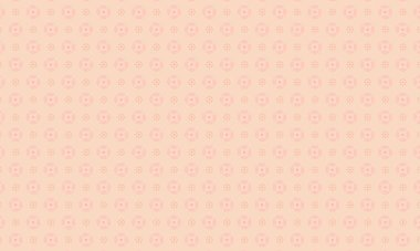 Basit dairesel çiçek motifleri ve noktalı aksanlar içeren kusursuz batik desen, tekstil, el işi ve geleneksel dekoratif tasarım için idealdir..