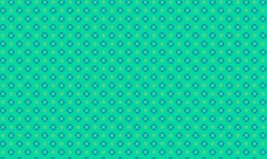 Basit dairesel çiçek motifleri ve noktalı aksanlar içeren kusursuz batik desen, tekstil, el işi ve geleneksel dekoratif tasarım için idealdir..