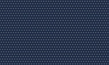 Simetrik yıldız şekilli çiçek motifleri ve noktalı aksanlar içeren tekrarlanan batik tasarım tekstil, baskı ve etnik dekor için ideal.