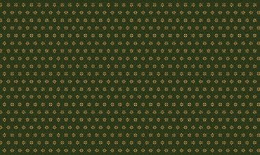 Simetrik yıldız şekilli çiçek motifleri ve noktalı aksanlar içeren tekrarlanan batik tasarım tekstil, baskı ve etnik dekor için ideal.