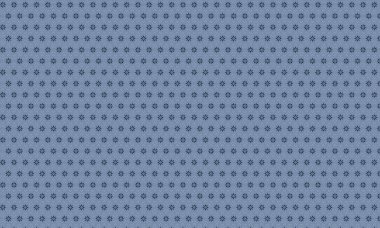 Simetrik yıldız şekilli çiçek motifleri ve noktalı aksanlar içeren tekrarlanan batik tasarım tekstil, baskı ve etnik dekor için ideal.