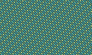 Geometrik şekilli kusursuz batik desen ve simetrik düzen, geleneksel stili cesur, renkli modern estetik ile birleştirmek..