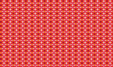 Geometrik şekilli kusursuz batik desen ve simetrik düzen, geleneksel stili cesur, renkli modern estetik ile birleştirmek..