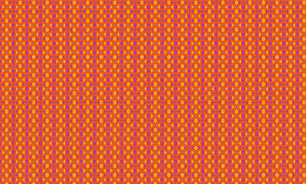 Geometrik şekilli kusursuz batik desen ve simetrik düzen, geleneksel stili cesur, renkli modern estetik ile birleştirmek..