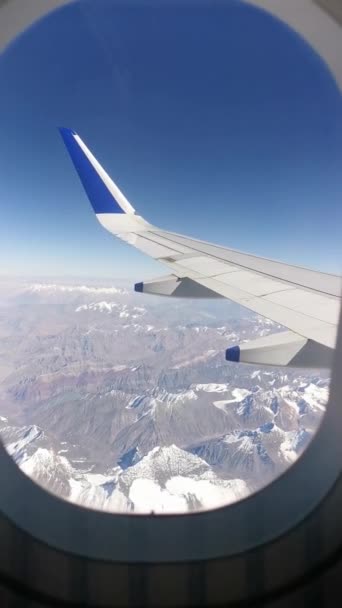 Volando Sobre Montañas Nieve Cachemira — Vídeos de Stock