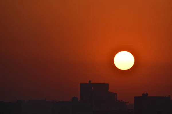 Millennium City Gurgaon Ziet Zonsopgang — Stockfoto