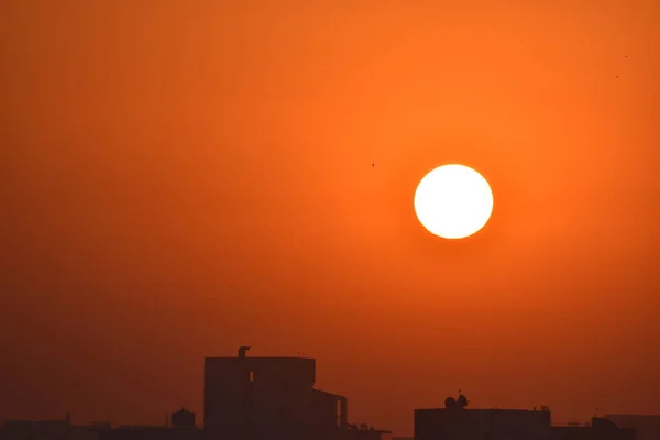 Millennium City Gurgaon Vede Sorgere Sole — Foto Stock