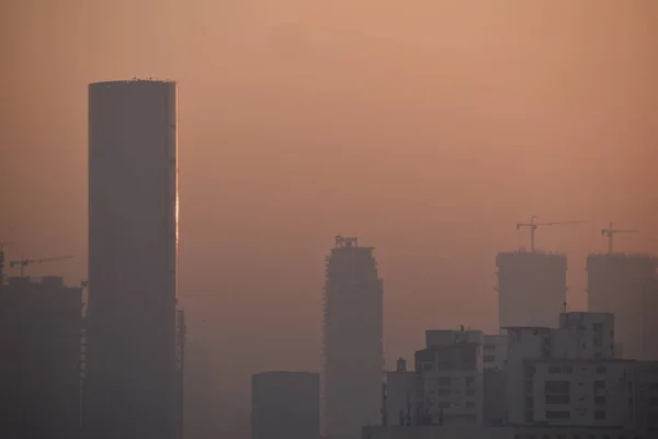 Millennium City Gurgaon Vidí Východ Slunce — Stock fotografie
