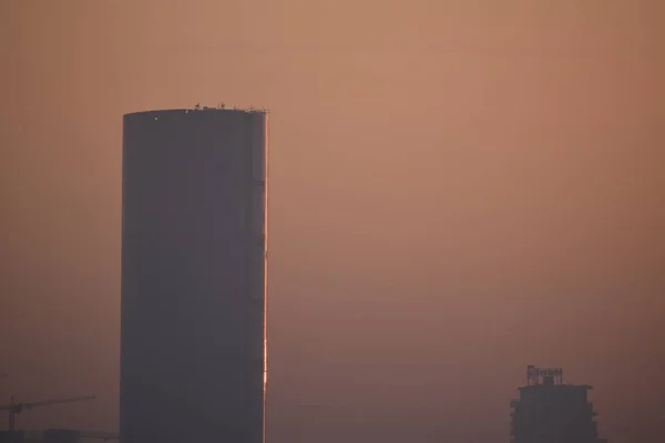 ミレニアムシティグルガオンは日の出を見る — ストック写真