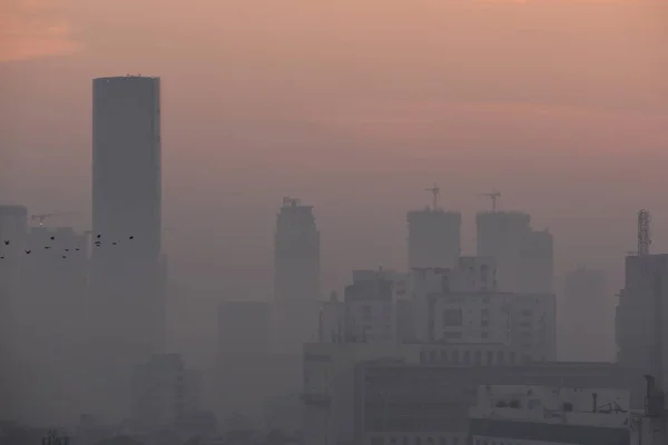 Millennium City Gurgaon Erlebt Sonnenaufgang — Stockfoto