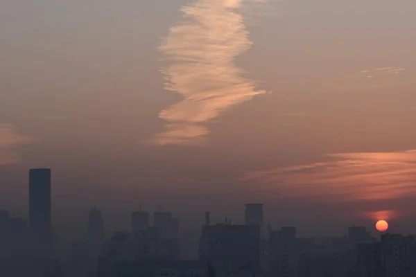 Гургаон Тысячелетия Видит Восход Солнца — стоковое фото