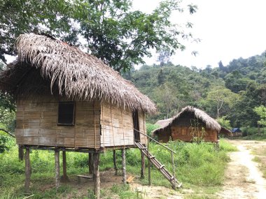 IPOH, PERAK, MALAYSIA - EYLÜL 03, 2022: Kepayang Köyündeki yerli halk evleri.