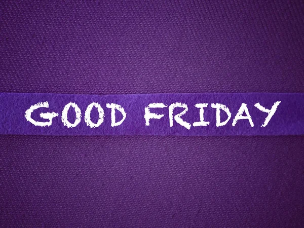 Good Friday, Lent Season and Holy Week concept. GOOD FRIDAY text written on purple background.