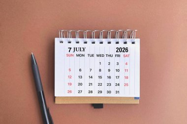 2026 Temmuz takvimi düzdü