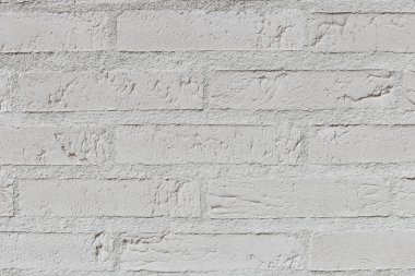 Beyaz tuğla duvar dokusu portre.