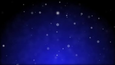 Kar taneleri düştü ve gökyüzüne saçıldı. Romantik bir atmosferin ortasında. Video arkaplanda kullanılır..