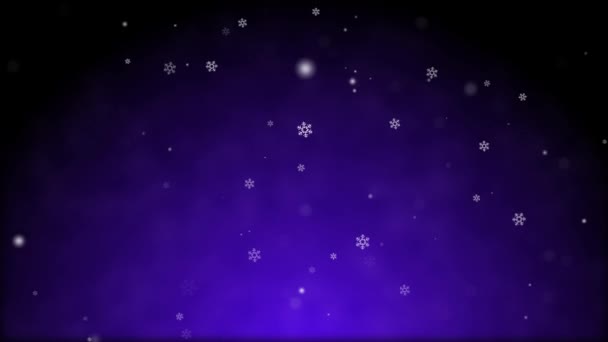 雪花飘落在天空中 在一个浪漫的氛围中用于视频背景 — 图库视频影像