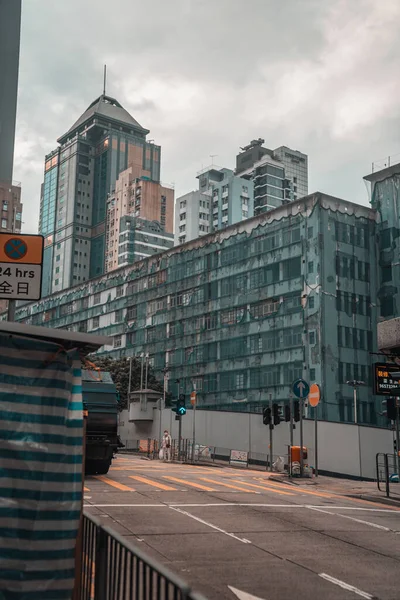 Сай Інг Пун Місто Кеннеді Стилізованою Старою Будівлею — стокове фото
