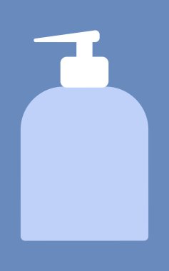 empty mock-up of a bottle with a dispenser for liquid soap or shower gel