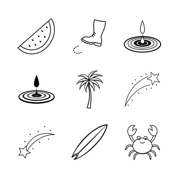 yaz ögeleri siluet simgesini ayarlar 