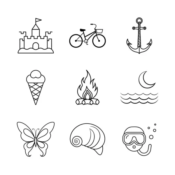 yaz ögeleri siluet simgesini ayarlar 