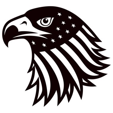 kartal baş vektör çizimi tasarımı
