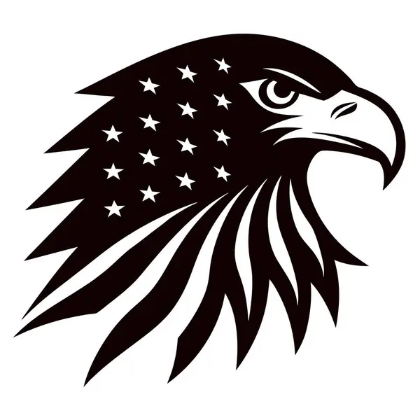 ABD bayrağı ile kartal