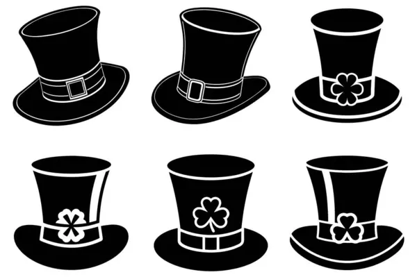  St. Patrick klasik şapka siluet vektör sanatı 