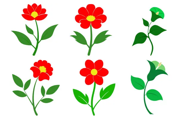 Renkli çiçek vektör sanatını caydırır