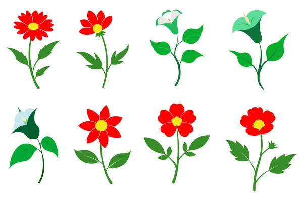 Renkli çiçek vektör sanatını caydırır