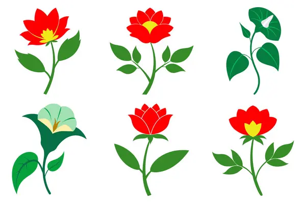 Renkli çiçek vektör sanatını caydırır