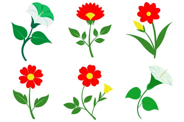 Renkli çiçek vektör sanatını caydırır