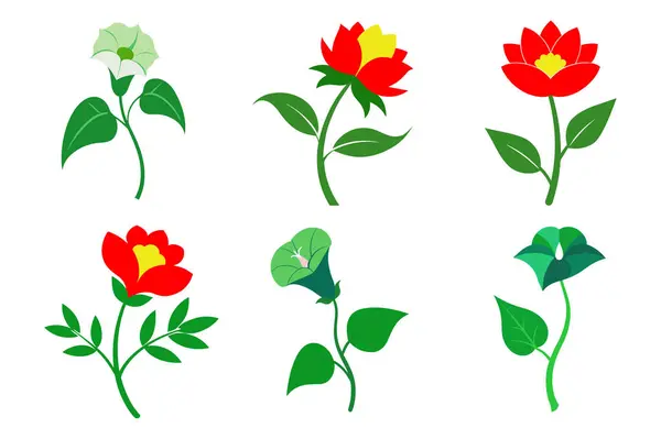 Renkli çiçek vektör sanatını caydırır