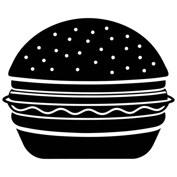 Hamburger fast food, vektör çizimi