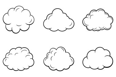 Bulut simgesi vektör çizim dizaynı