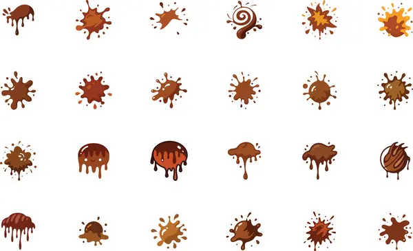 Çikolata Sıçraması simge vektör çizimi