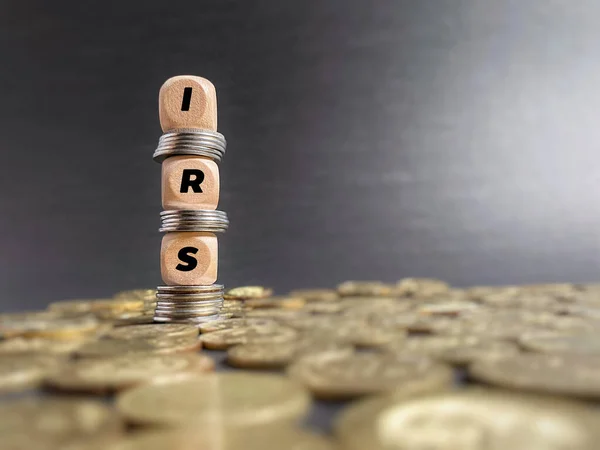 税務申告の概念 Irsの画像背景 正面図 ストックフォト — ストック写真