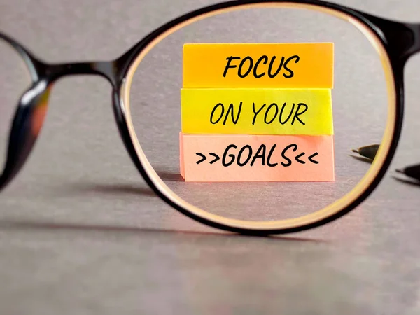 Inspirierende Und Motivierende Zitate Konzentrieren Sie Sich Auf Ihre Ziele — Stockfoto