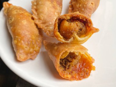 Körili puf, arka planı kapat. Stok fotoğrafı.