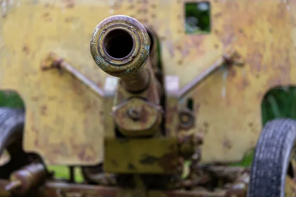 Stará Vojenská Dělostřelecká Zbraň Historickém Muzeu — Stock fotografie