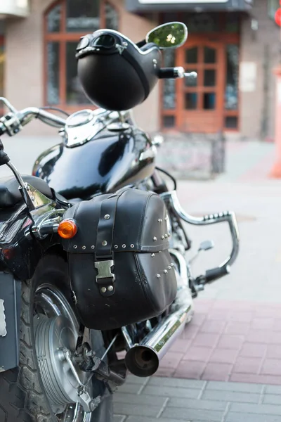 Motosiklet Motoru Kapanıyor Krom Motor Parçaları Pürüzsüz Detaylar — Stok fotoğraf