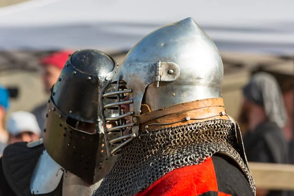 Ιστορική Αποκατάσταση Ιπποτικών Αγώνων Καλοκαίρι Φορά Μεσαιωνικό Φεστιβάλ Φεστιβάλ Μεσαιωνικού — Φωτογραφία Αρχείου
