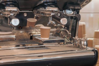 Kahve servisi konsepti.