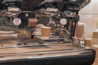 Kahve servisi konsepti.