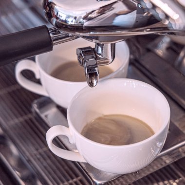 Kahve servisi konsepti.