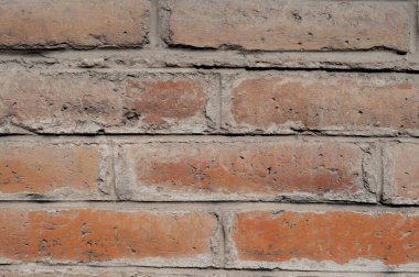 wall full of orange bricks