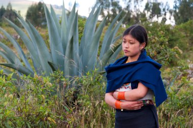 girl worried and depressed about her possible teenage pregnancy while waiting for her pregnancy test. High quality photo