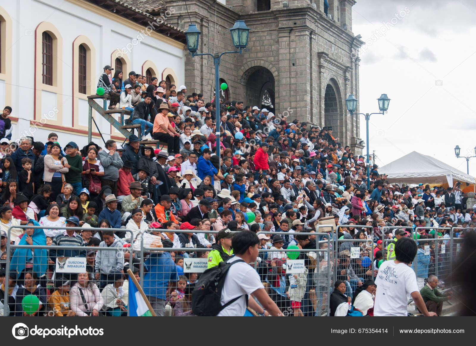 Cotacachi Ecuador September 2023 Public Witnessing Cultural Event