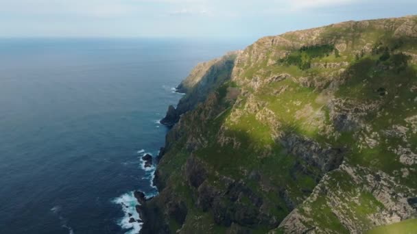 Majestic Landscape Serra Capelada Supreme Cliffs Ortegal Cape Galicia Španělsko — Stock video