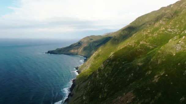 Sierra Capelada Nyugodt Természete Cabo Ortegal Közelében Corunában Galíciában Spanyolországban — Stock videók